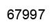 Número 67997 imagen negro