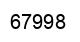Número 67998 imagen negro
