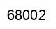 Número 68002 imagen negro