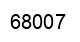 Número 68007 imagen negro