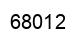 Número 68012 imagen negro