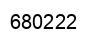 Number 680222 black image