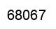 Number 68067 black image