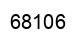 Number 68106 black image