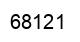 Number 68121 black image