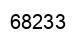 Number 68233 black image