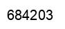 Number 684203 black image