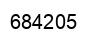Number 684205 black image