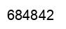 Number 684842 black image