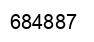 Number 684887 black image