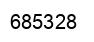 Number 685328 black image