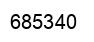 Number 685340 black image