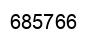 Number 685766 black image