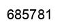 Number 685781 black image