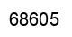 Number 68605 black image