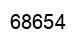 Number 68654 black image