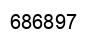 Number 686897 black image