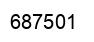 Número 687501 imagen negro