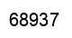 Number 68937 black image