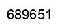 Number 689651 black image
