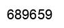 Number 689659 black image