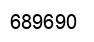 Number 689690 black image