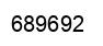 Number 689692 black image