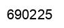 Number 690225 black image