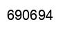 Number 690694 black image