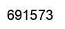 Number 691573 black image