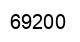 Number 69200 black image