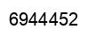 Número 6944452 imagen negro