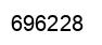 Number 696228 black image