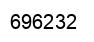 Number 696232 black image