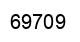 Number 69709 black image