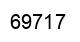 Number 69717 black image