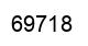 Number 69718 black image
