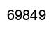 Number 69849 black image