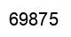 Number 69875 black image
