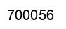 Number 700056 black image