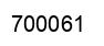 Number 700061 black image