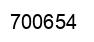 Number 700654 black image