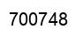 Number 700748 black image