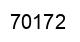 Número 70172 imagen negro