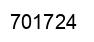 Number 701724 black image