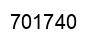 Number 701740 black image