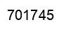 Number 701745 black image
