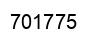 Number 701775 black image