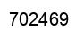 Number 702469 black image