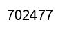 Number 702477 black image